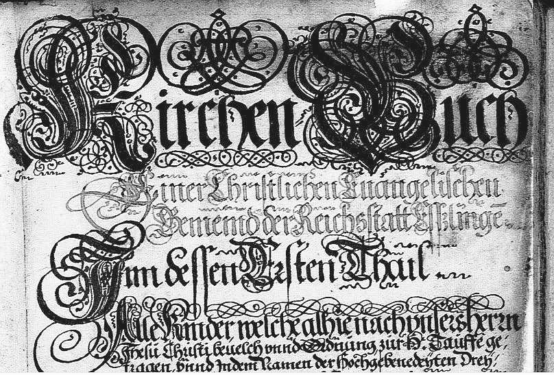 Taufbuch Esslingen1629-1644